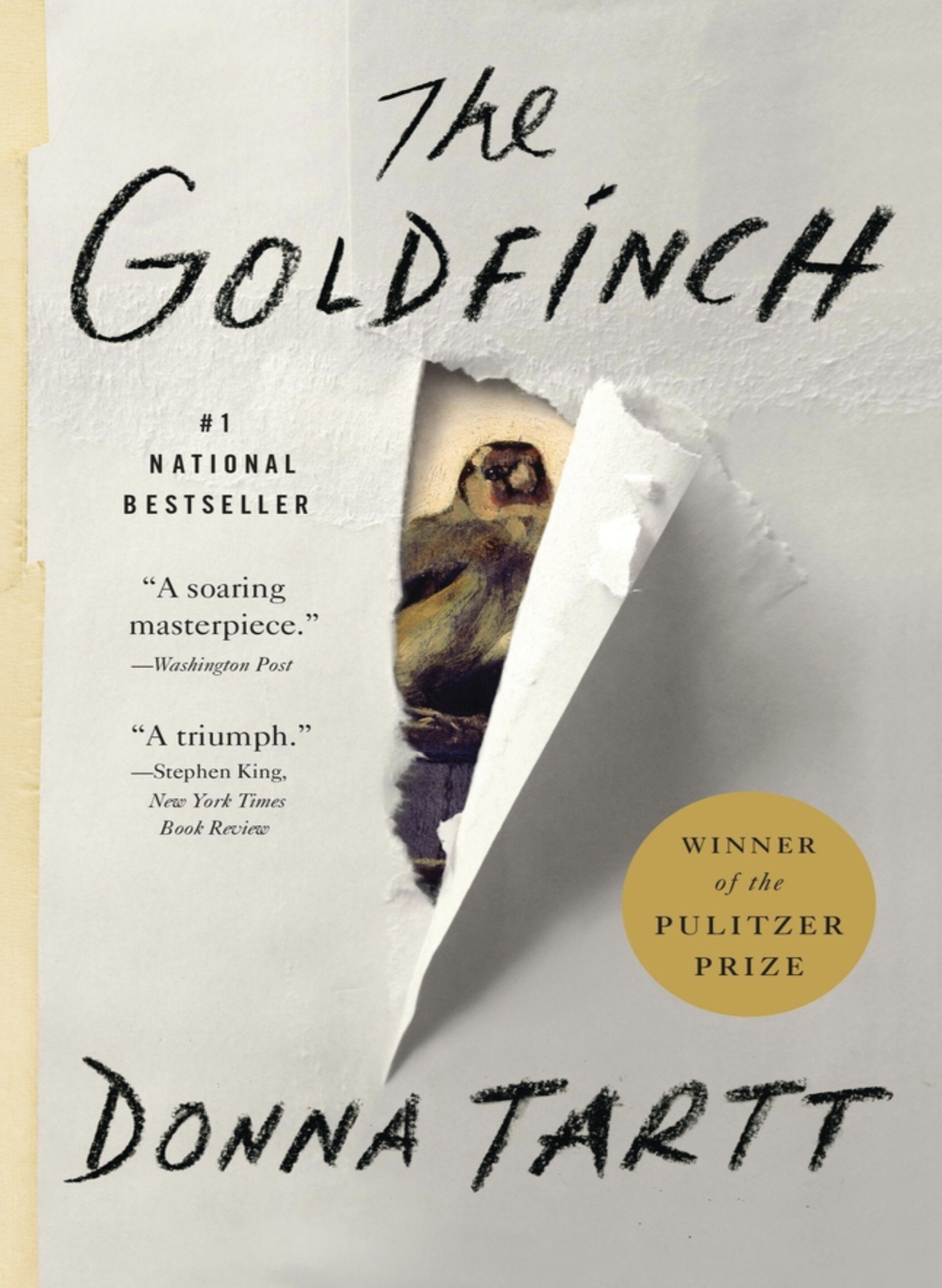 Book cover for The Goldfinch
