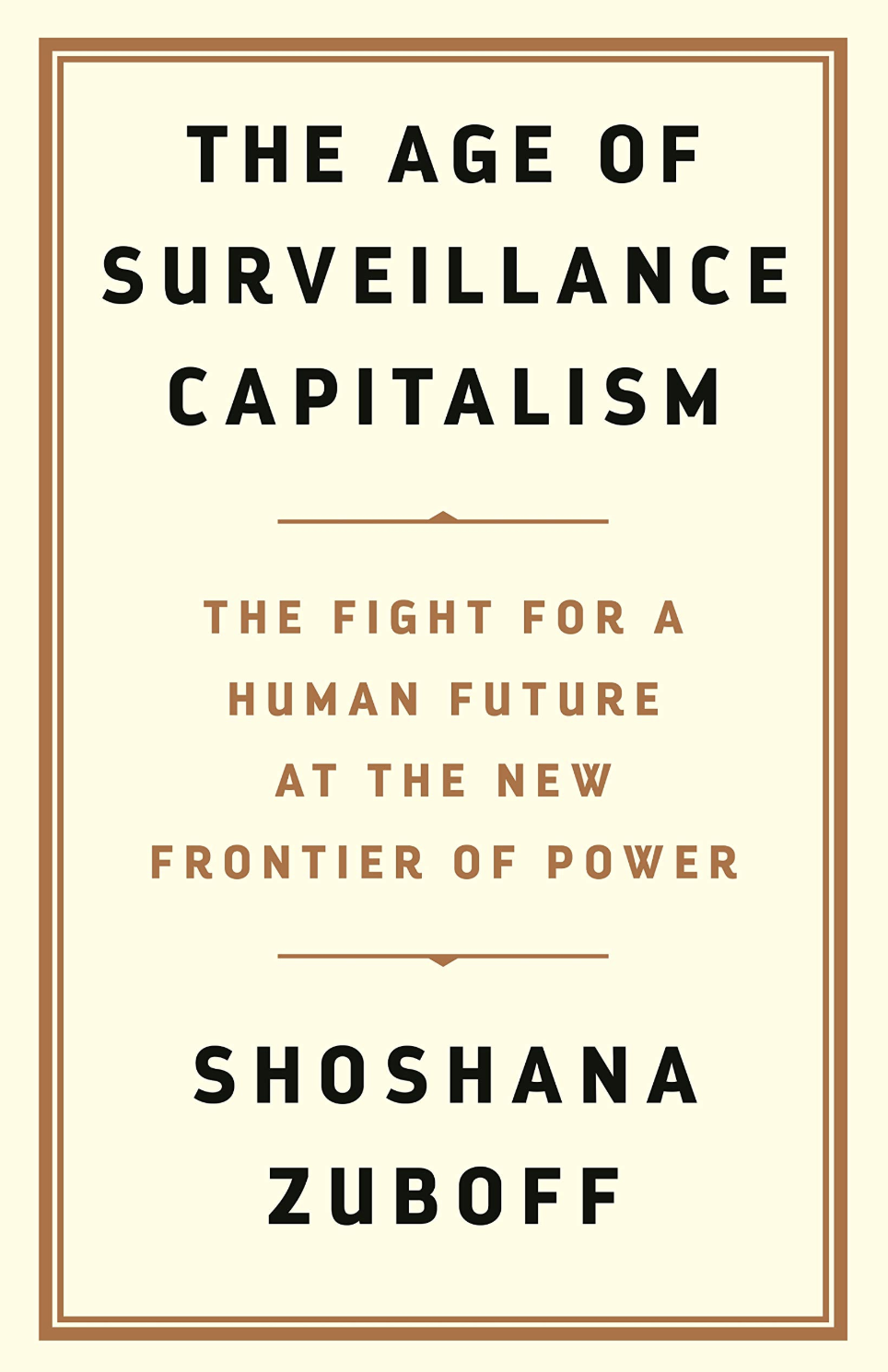 Book cover for The Age of Surveillance Capitalism
