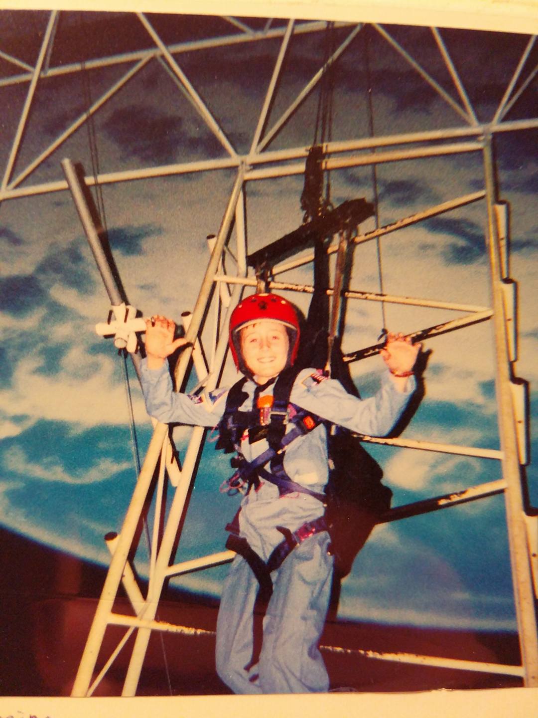 Photo of red-orange and grey sunset over Camden Yards baseball diamond.